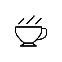 Design-Vektorvorlage für Kaffeetassensymbole vektor