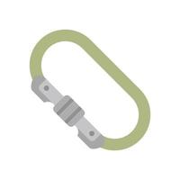 Karabiner-Abenteuer-Outdoor-Icon-Design-Vektor-Vorlage vektor