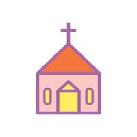 kyrka ikon vektor mall