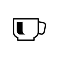 Design-Vektorvorlage für Kaffeetassensymbole vektor