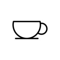 Design-Vektorvorlage für Kaffeetassensymbole vektor