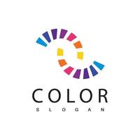 abstrakt färgrik logotyp mall design vektor