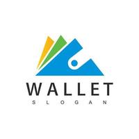 Wallet-Logo-Design-Vorlage, Zahlungssymbol vektor