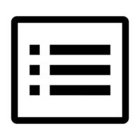 lista ikon linje isolerat på vit bakgrund. svart platt tunn ikon på modern översikt stil. linjär symbol och redigerbar stroke. enkel och pixel perfekt stroke vektor illustration.