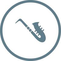 unik saxofon vektor glyf ikon