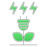 Go Green Icon, geeignet für eine Vielzahl von digitalen Kreativprojekten. vektor