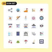 25 kreativ ikoner modern tecken och symboler av hjärta anteckningsbok datoranvändning trappa flagga redigerbar vektor design element