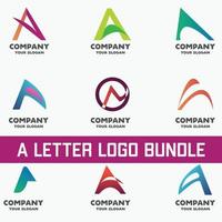 en brev logotyp bunt ikon med kreativ unik begrepp vektor
