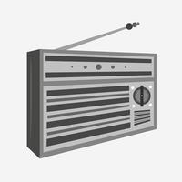 elektronische Radio-FM-Vektorillustration für Grafikdesign und dekoratives Element vektor