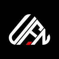 ufn letter logo kreatives design mit vektorgrafik, ufn einfaches und modernes logo. vektor