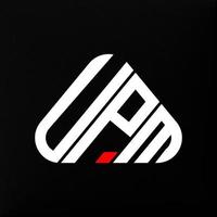 Upm Letter Logo kreatives Design mit Vektorgrafik, upm einfaches und modernes Logo. vektor