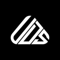 uds letter logo kreatives design mit vektorgrafik, uds einfaches und modernes logo. vektor