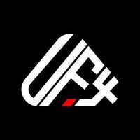 UFX Letter Logo kreatives Design mit Vektorgrafik, UFX einfaches und modernes Logo. vektor