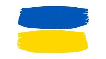 ukrainska nationell flagga i grunge stil vektor