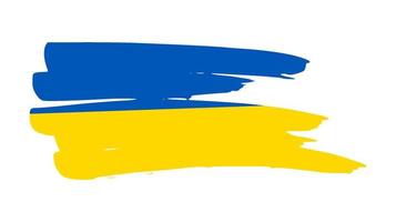 ukrainische Nationalflagge im Grunge-Stil vektor