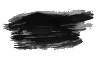 svart hand dragen bläck fläck. bläck fläck isolerat på vit bakgrund. vektor illustration