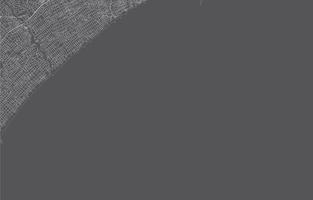 japanischer Stadtplan. vektorillustration mit schwarzem hintergrund, weißer umrandung, szene mit japan stadt, dorf, straße, straße, stadtkarte, lage, wahrzeichen, transport. Design für Druck, Poster, Tapeten. vektor