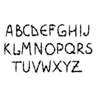 abstrakt mode font alfabet. vektor