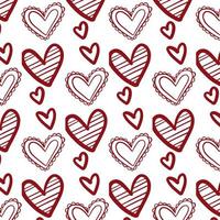 Muster für Ihr Design mit rotem Herz. vektor