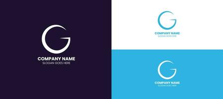 anfängliches g-Logo-Design-Vektorelement isoliert, Buchstabe g-Logo-Design vektor