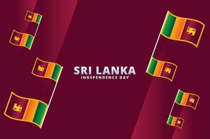 sri lanka unabhängigkeitstag design vektor