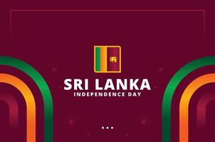 sri lanka självständighetsdagen design vektor