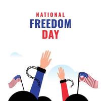 nationell frihet dag design vektor