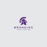 modern viking logotyp design mall vektor