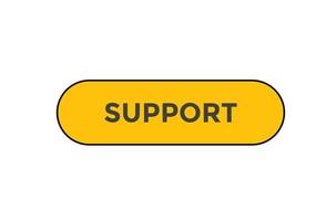 Support-Button-Web-Banner-Vorlagen. Vektor-Illustration vektor