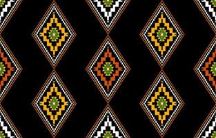 geometrisches ethnisches orientalisches nahtloses muster traditionelles design für hintergrund, teppich, tapete, kleidung, verpackung, batik, stoff, vektor, illustration, stickereistil. vektor