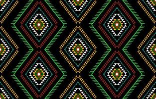 geometrisk etnisk orientalisk sömlös mönster traditionell design för bakgrund, matta, tapet, Kläder, omslag, batik, tyg, vektor, illustration, broderi stil. vektor