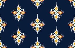 geometrisches ethnisches orientalisches nahtloses muster traditionelles design für hintergrund, teppich, tapete, kleidung, verpackung, batik, stoff, vektor, illustration, stickereistil. vektor