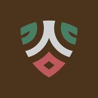 vildmark stam- mask vektor logotyp