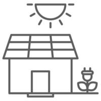 Energiehaus-Symbol, geeignet für eine Vielzahl von digitalen Kreativprojekten. vektor