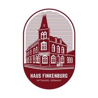 haus finkenburg gebäude vektorillustration, perfekt für t-shirt design und alle arten reisewaren vektor