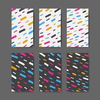 abstraktes buntes muster mit farbflecken, spuren, flecken, kritzelhintergrundsammlung vektor