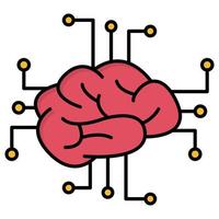 neuronales Netzwerksymbol, geeignet für eine Vielzahl digitaler kreativer Projekte. vektor