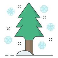 Schneesymbol, geeignet für eine Vielzahl digitaler Kreativprojekte. vektor