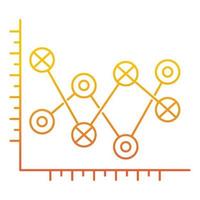 Diagrammsymbol, geeignet für eine Vielzahl digitaler kreativer Projekte. vektor