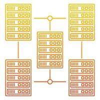 Big-Data-Symbol, geeignet für eine Vielzahl digitaler Kreativprojekte. vektor