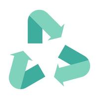 Recycling-Symbol, geeignet für eine Vielzahl digitaler Kreativprojekte. vektor