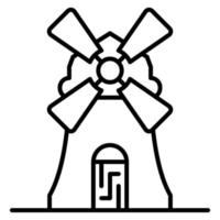 Windmühlensymbol, geeignet für eine Vielzahl digitaler kreativer Projekte. vektor