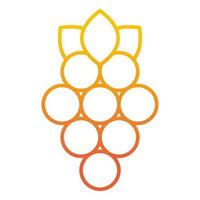 Weintrauben-Symbol, geeignet für eine Vielzahl von digitalen Kreativprojekten. vektor