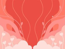 rosa bakgrund illustration till fira valentine dag vektor