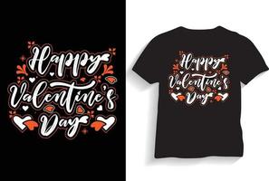 Lycklig valentines dag typografi valentine Citat t skjorta eller iögonfallande design vektor