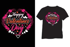 Happy Valentines Day Typografie Valentine Zitat T-Shirt oder auffälliges Design vektor