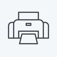 Icon Fotodrucker. im Zusammenhang mit Fotografie-Symbol. Linienstil. einfaches Design editierbar. einfache Abbildung vektor