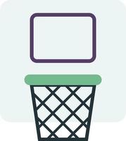 basketball-rückwandillustration im minimalen stil vektor