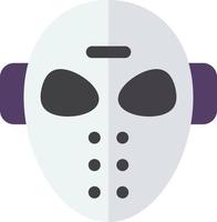 hockey mask illustration i minimal stil vektor