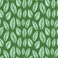 gröna blad sömlösa mönster vektor